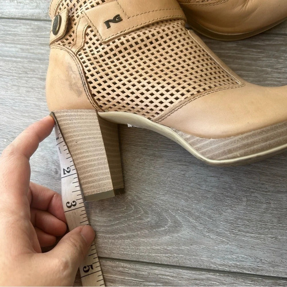 Nero Giardini ANKLE BOOT PERFORATED  LEATHER 
IN CHAMPAGNE - Picture 11 of 14